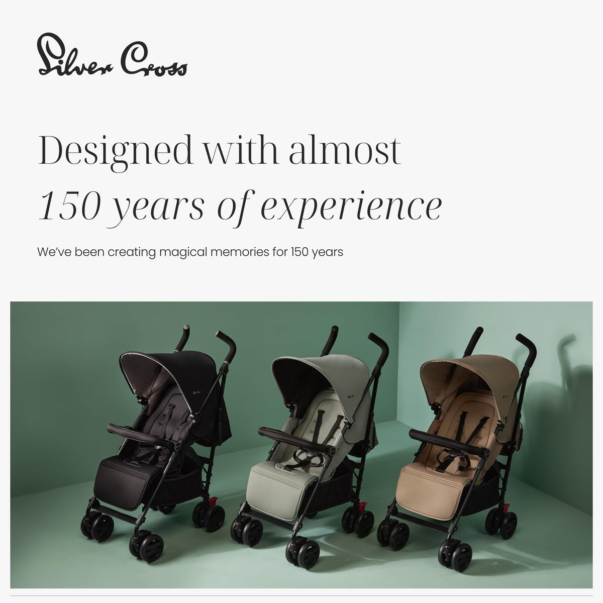 Silver Cross Pop 2 Everyday Stroller Birth to 22kg Sage