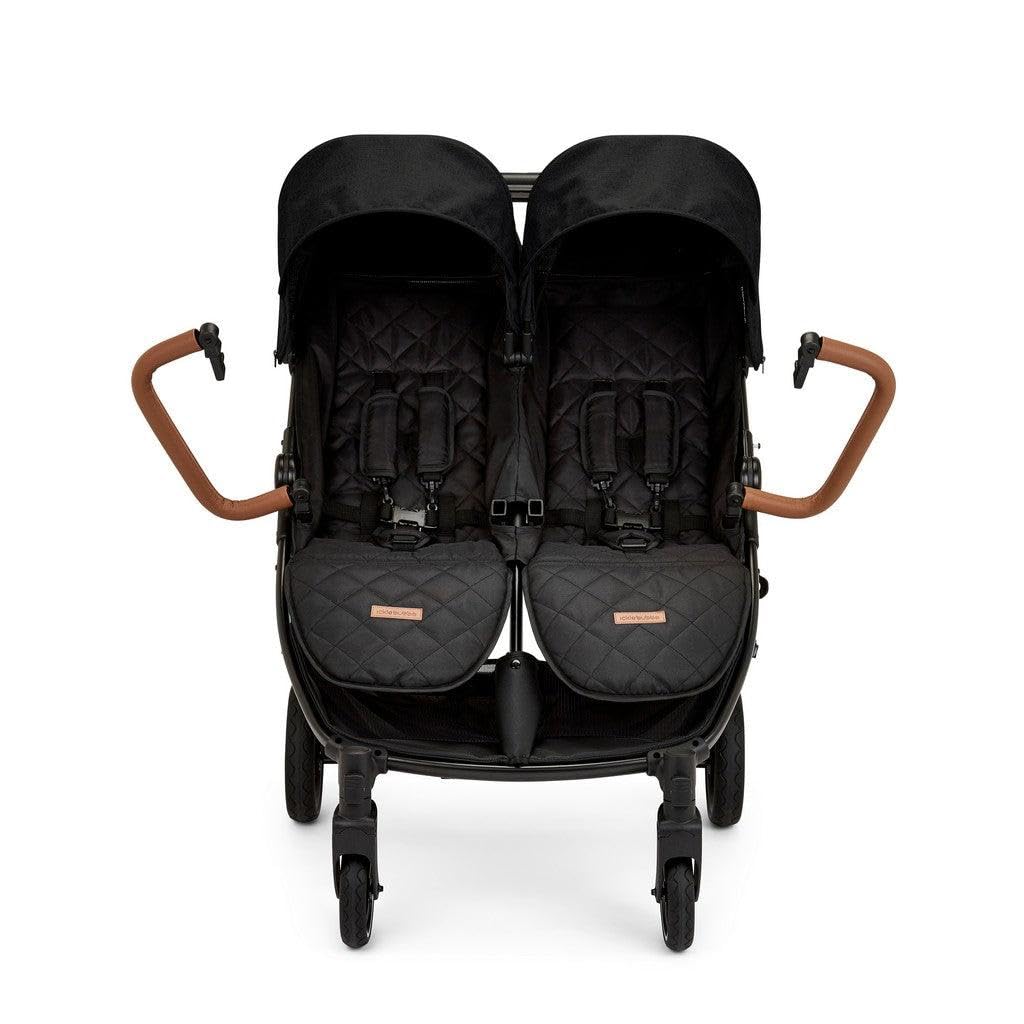 Ickle Bubba Venus Prime Twin Stroller – Black/Tan
