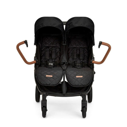Ickle Bubba Venus Prime Twin Stroller – Black/Tan