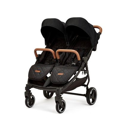 Ickle Bubba Venus Prime Twin Stroller – Black/Tan