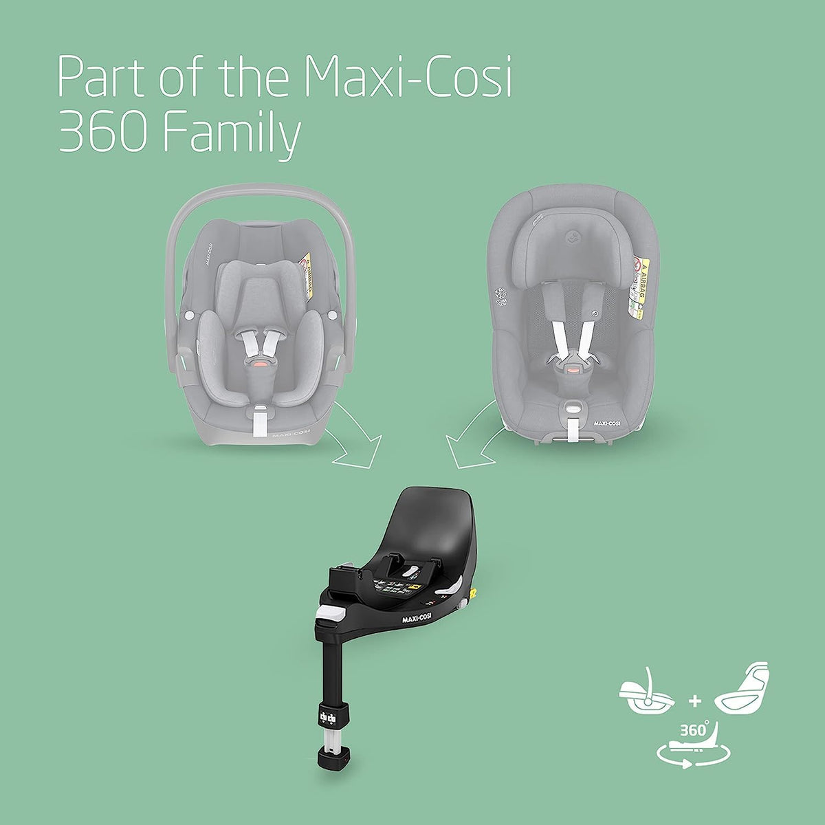 Maxi-Cosi FamilyFix 360 i-Size ISOFIX Car Seat Base