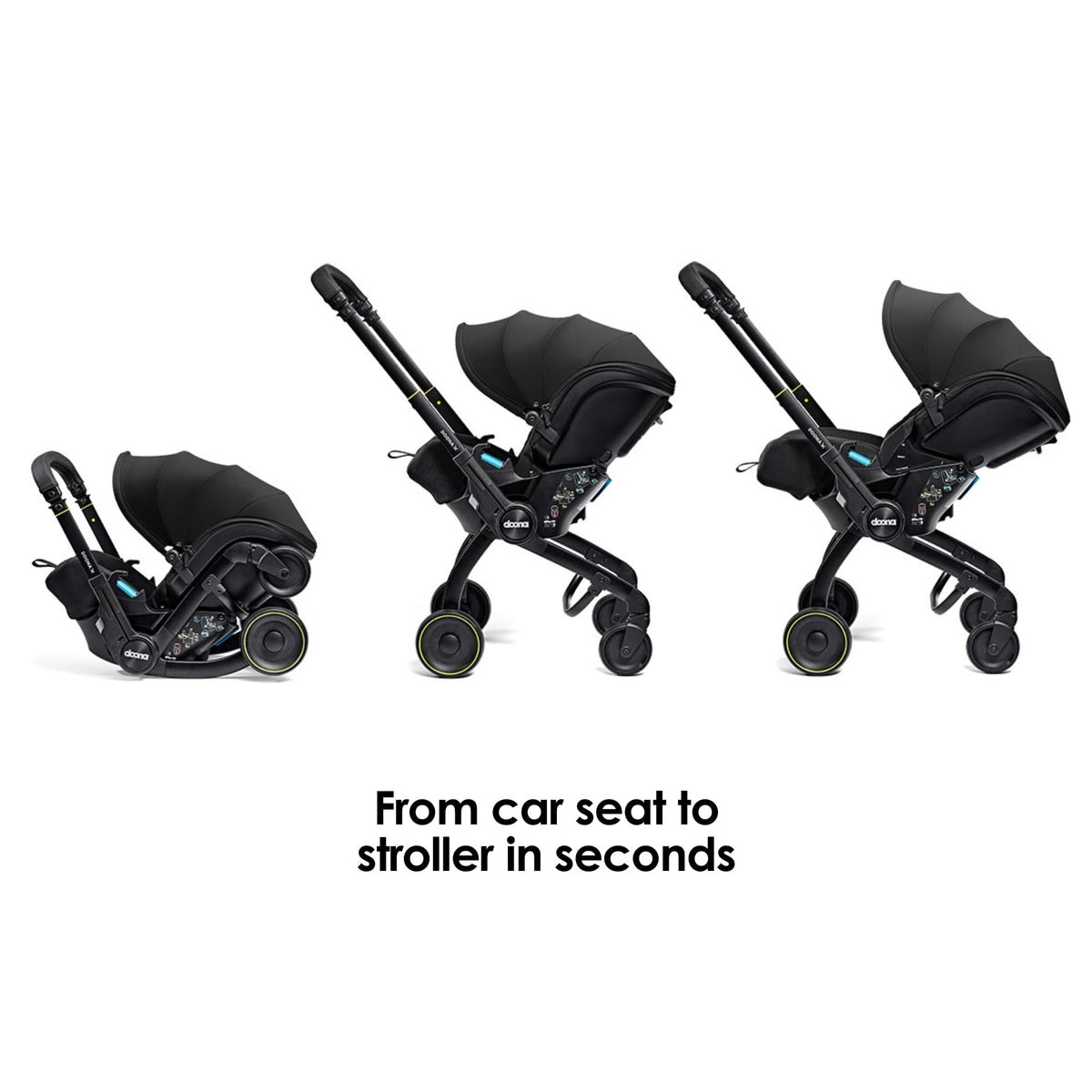 Doona X Baby Car Seat & Travel Stroller | Nitro Black