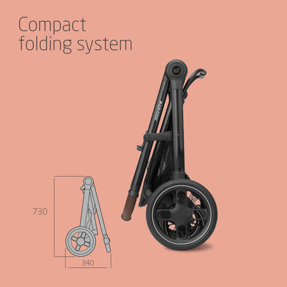 Maxi-Cosi Zelia S Trio 3-in-1 Travel System with Car Seat Grey