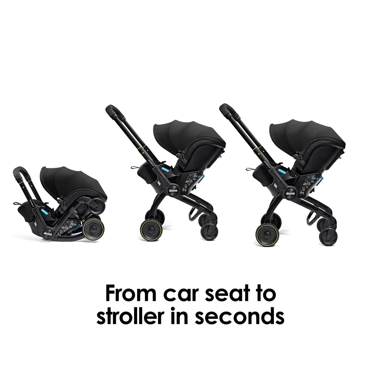 Doona X Baby Car Seat & Travel Stroller | Nitro Black