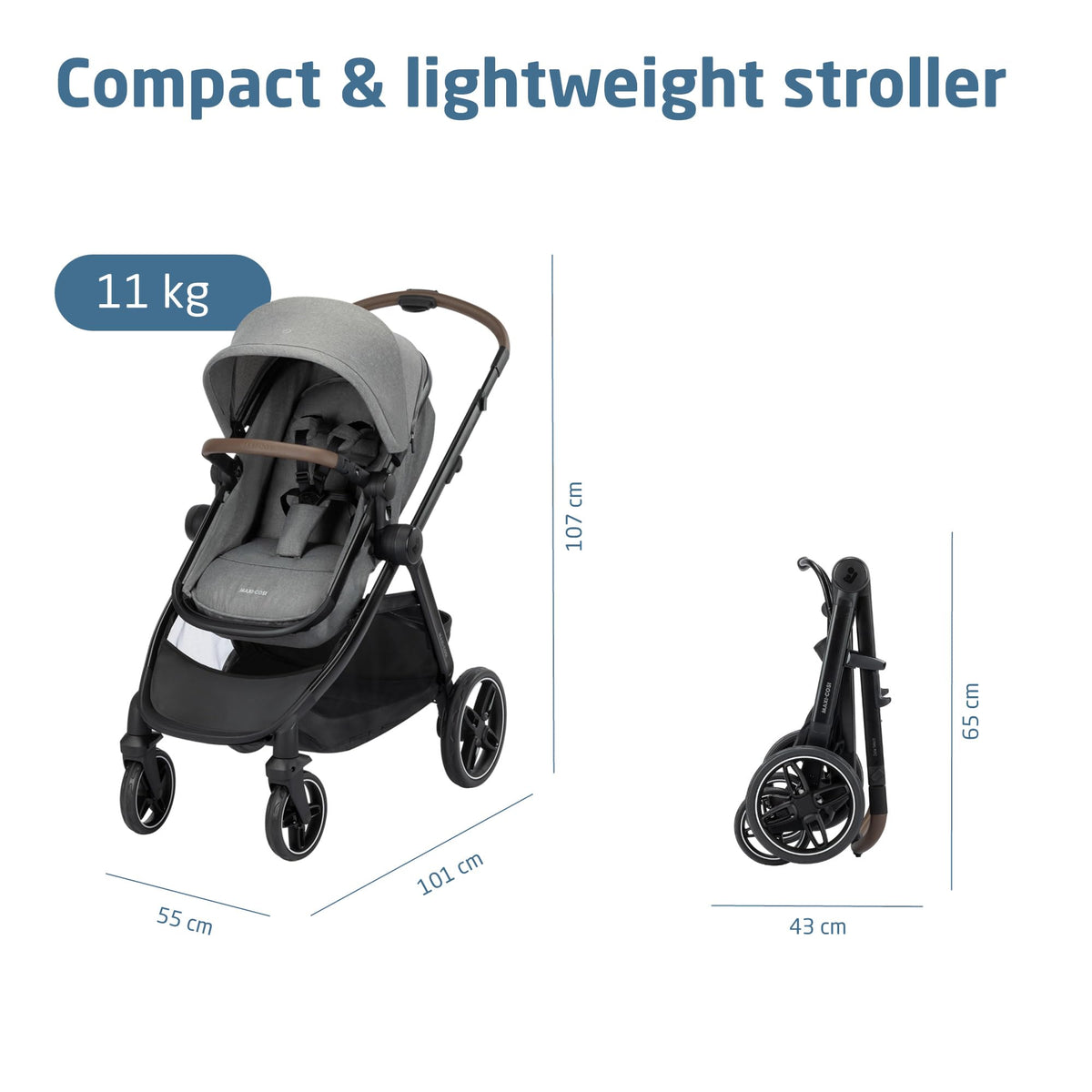 Maxi-Cosi Zelia Select Trio 3-in-1 Travel System – Grey