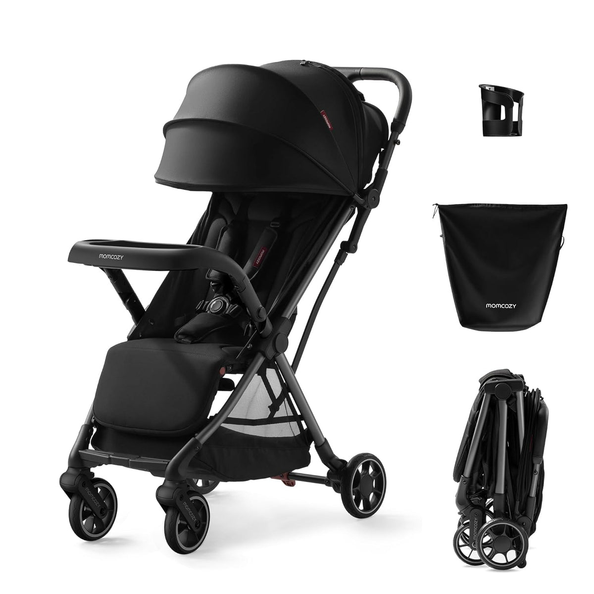 Momcozy ClickGo Lightweight Compact Travel Stroller for Airplane