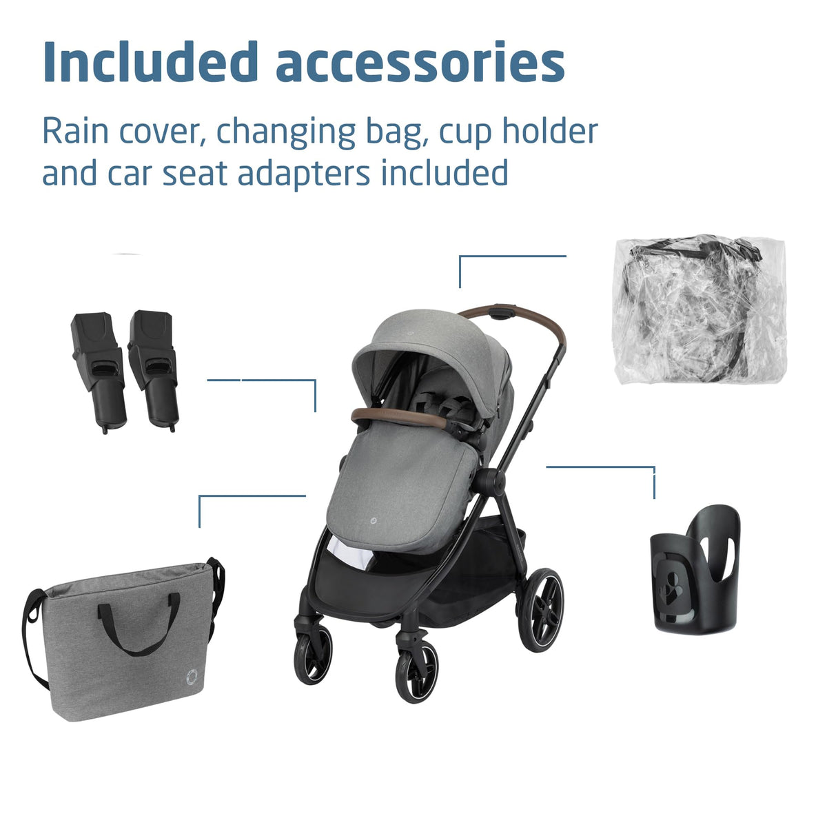 Maxi-Cosi Zelia Select Trio 3-in-1 Travel System – Grey