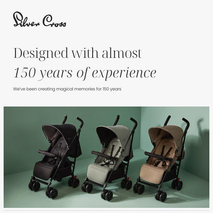 Silver Cross Pop 2 Everyday Stroller Birth to 22kg Sage