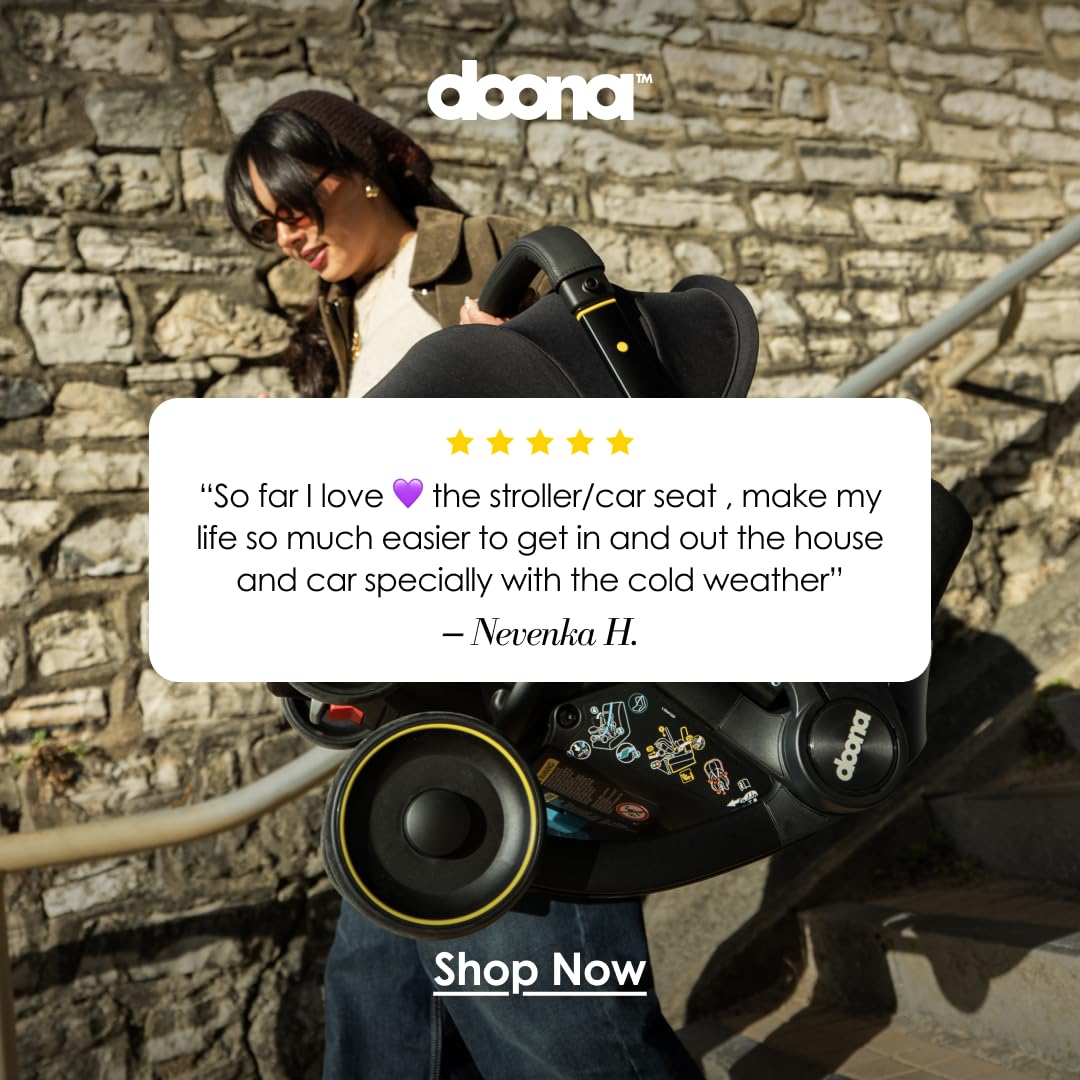 Doona X Baby Car Seat & Travel Stroller | Nitro Black