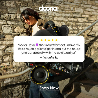 Doona X Baby Car Seat & Travel Stroller | Nitro Black