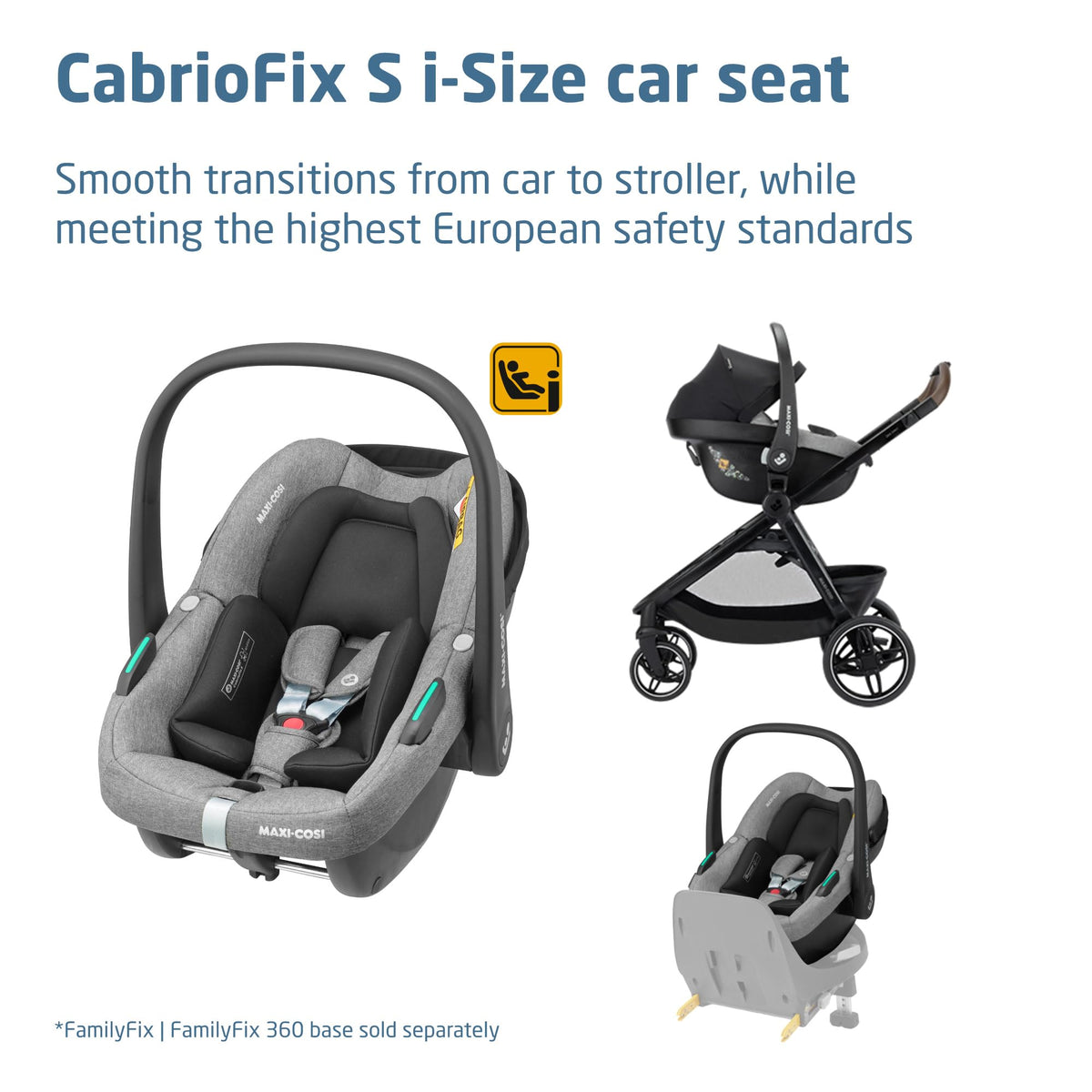 Maxi-Cosi Zelia Select Trio 3-in-1 Travel System – Grey