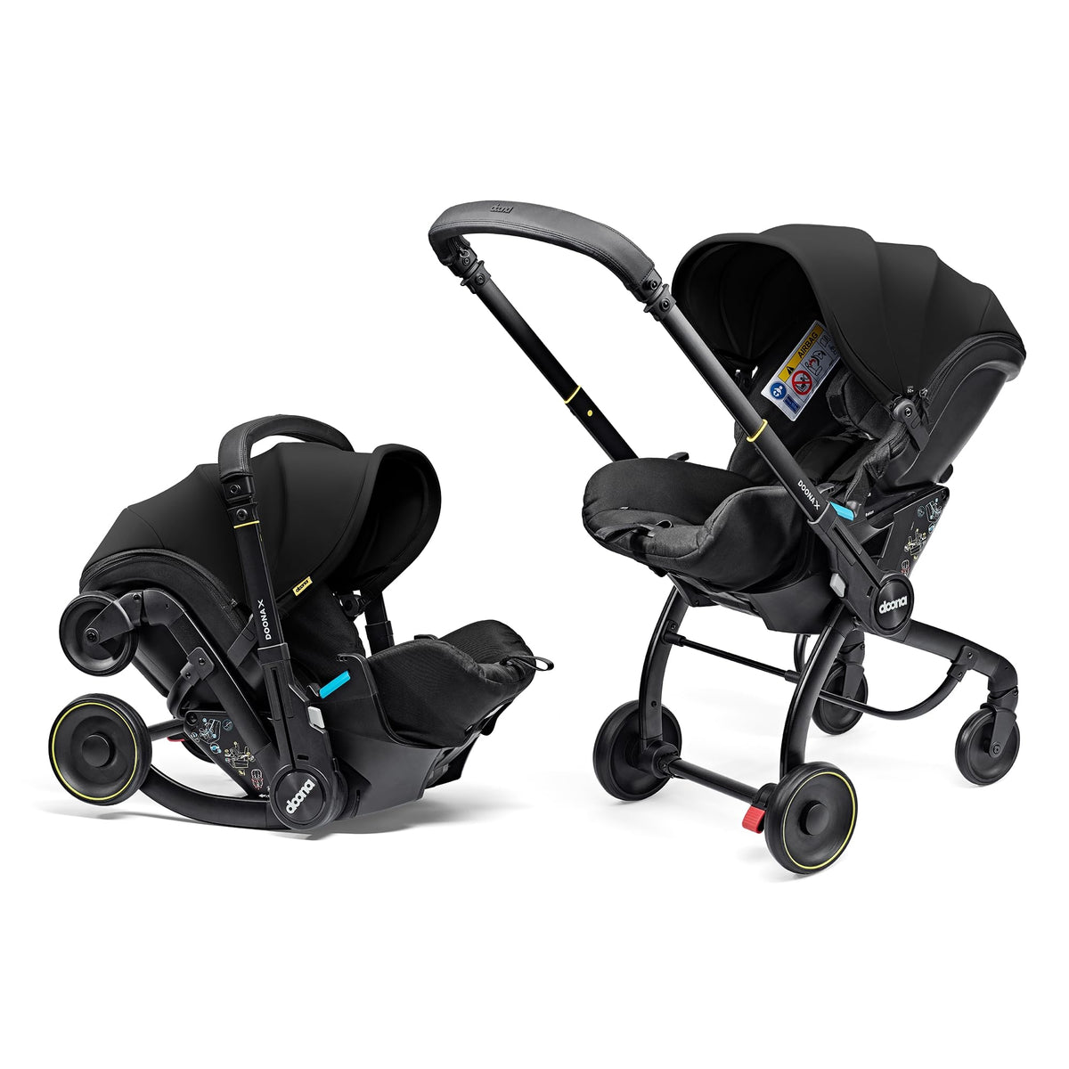 Doona X Baby Car Seat & Travel Stroller | Nitro Black