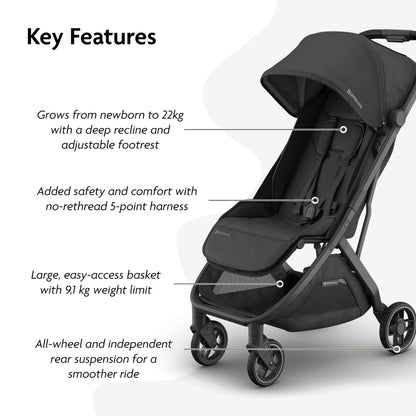 UPPAbaby MINU V3 Lightweight Travel Stroller | Jake | 22kg