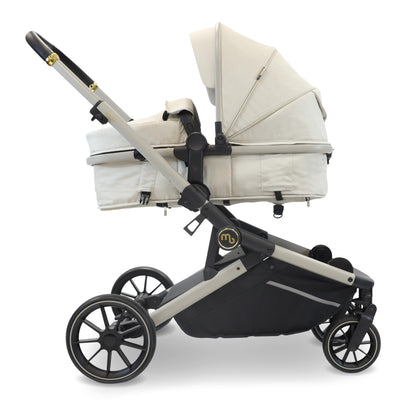 My Babiie MB33 Tandem Double Stroller Birth–15kg 11 Configs Ivory