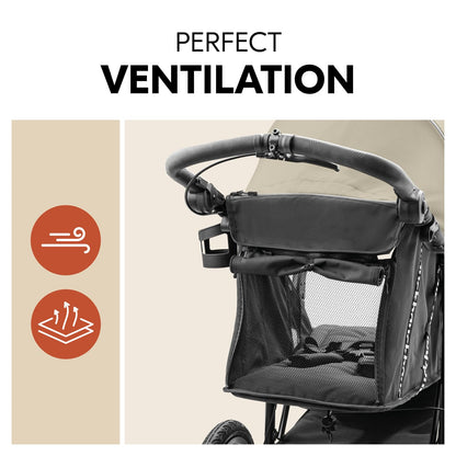 Hauck Runner 3 All-Terrain Stroller with Handbrake – Olive