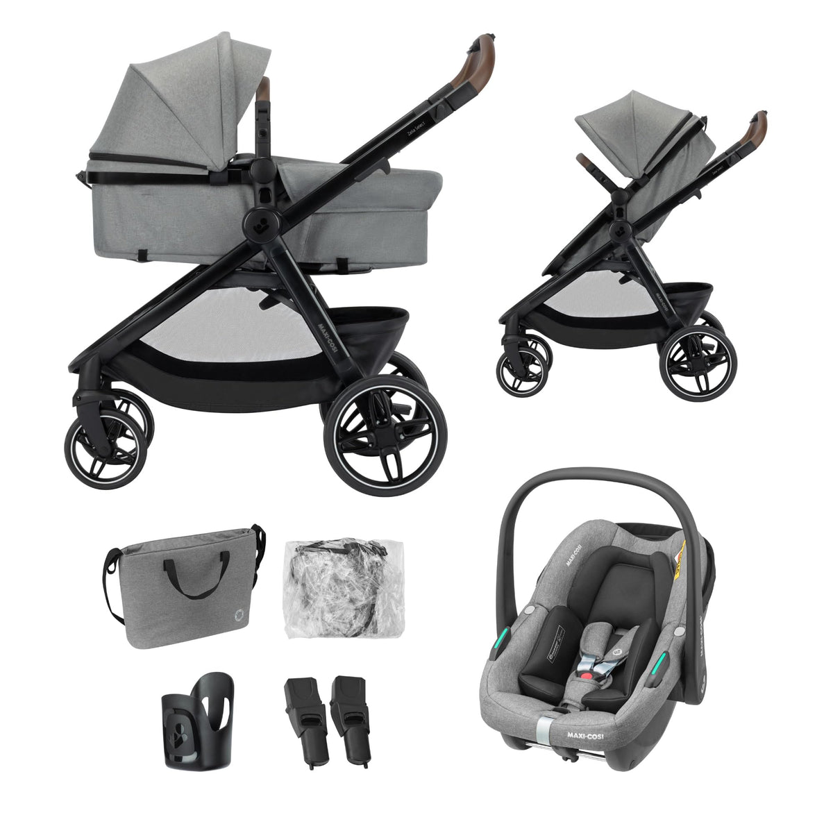 Maxi-Cosi Zelia Select Trio 3-in-1 Travel System – Grey