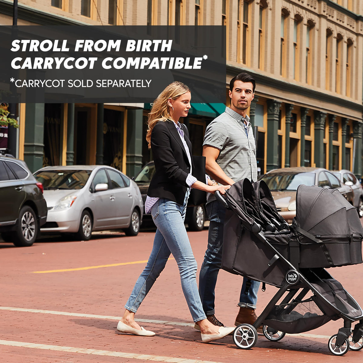 Baby Jogger City Tour 2 Double Pushchair | Pitch Black