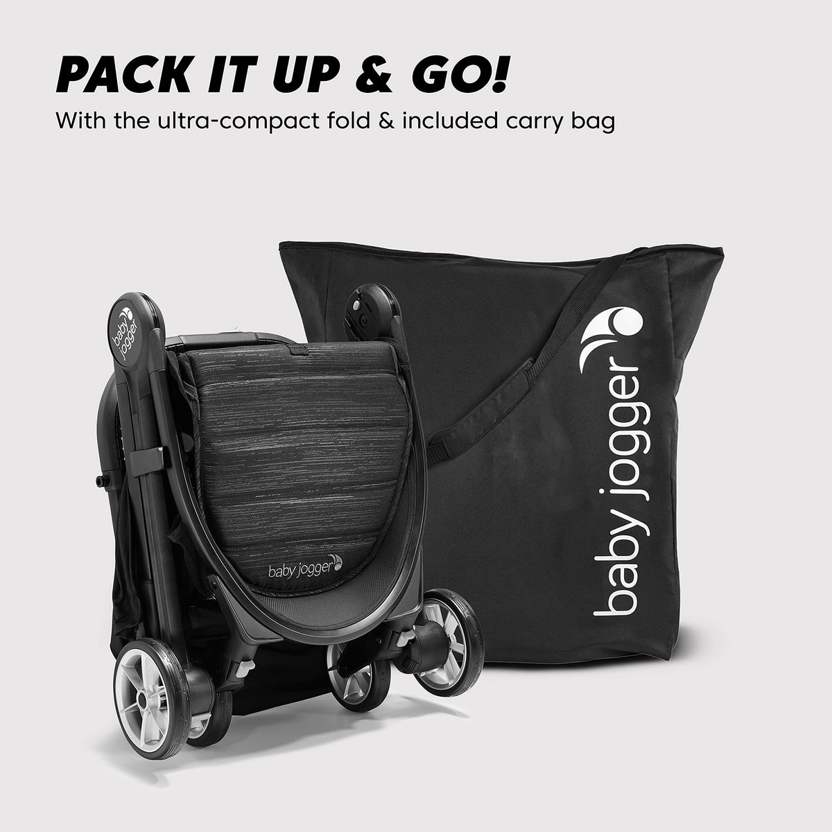 Baby Jogger City Tour 2 Travel Stroller | Pitch Black