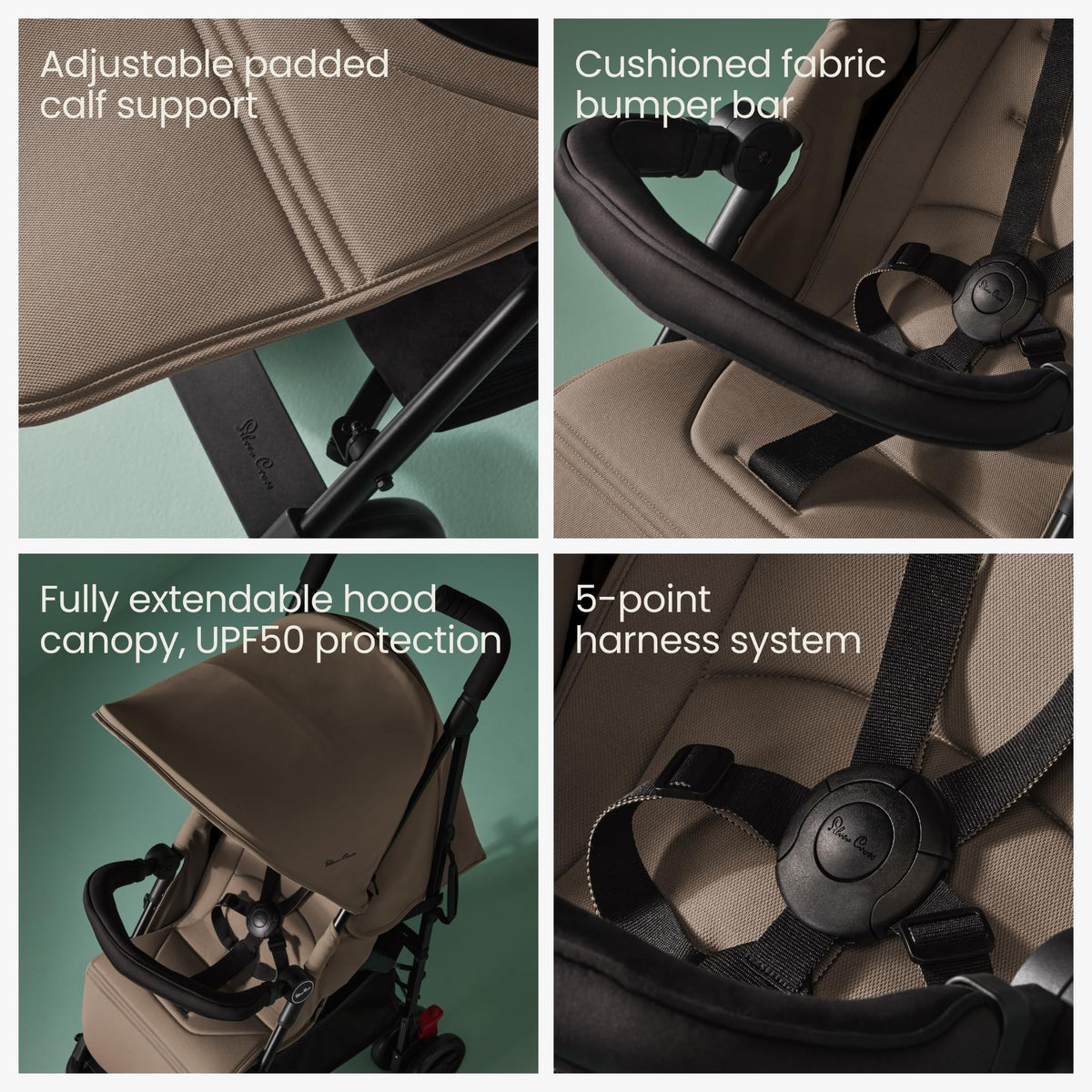 Silver Cross Pop 2 Everyday Stroller Birth to 22kg Sage