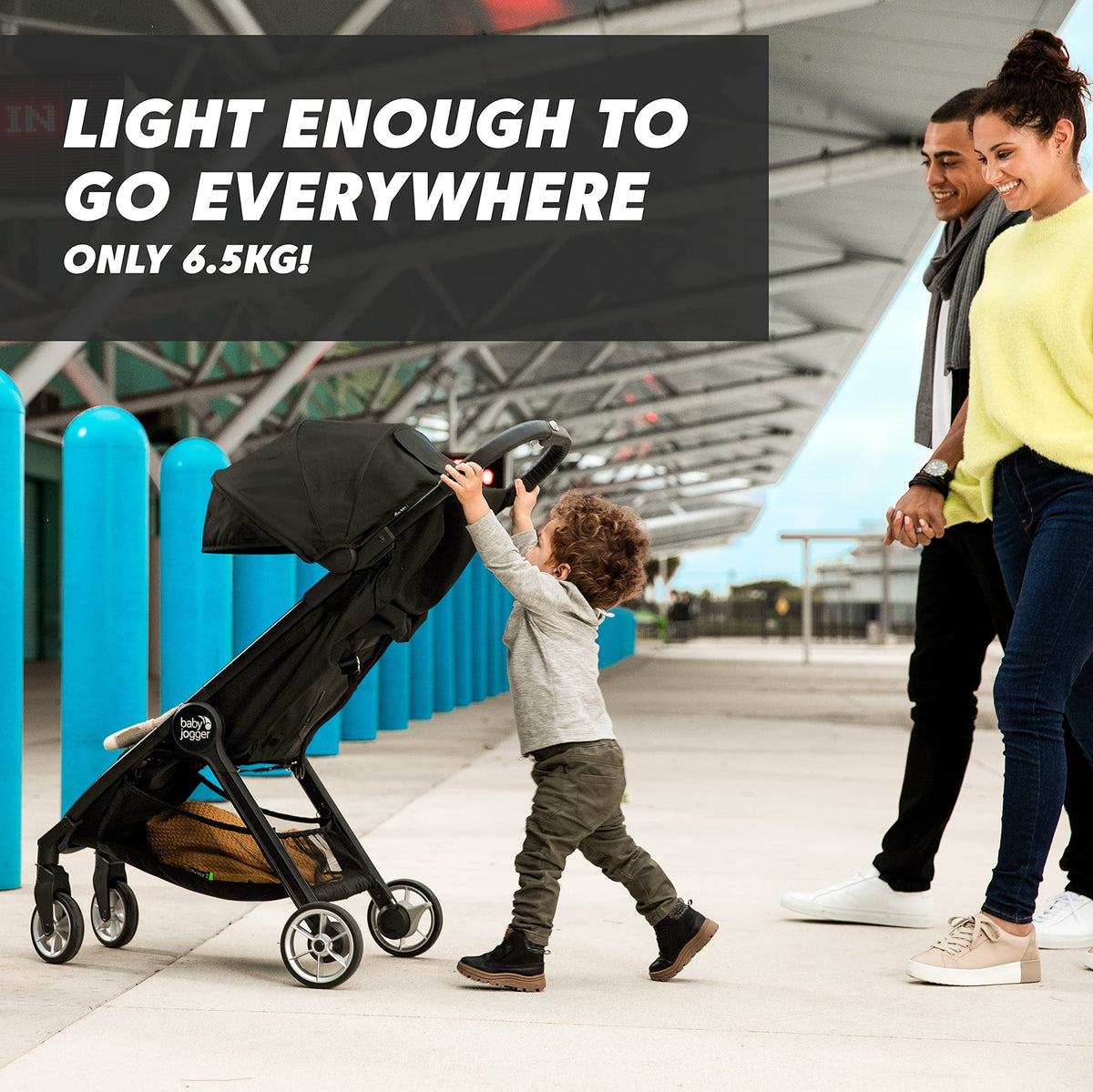 Baby Jogger City Tour 2 Travel Stroller | Pitch Black